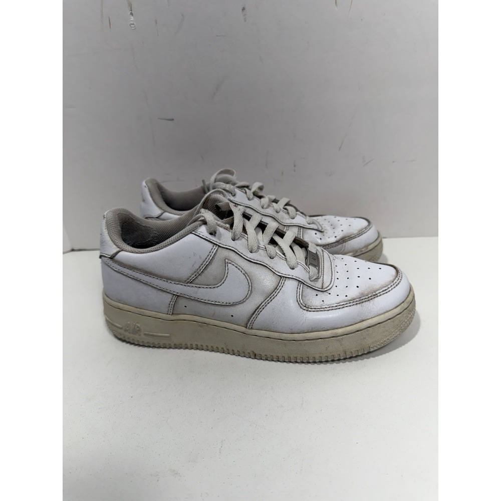 Nike Air Force 1 Low GS White 314192-117 Boys Sneakers Size 6.5Y USED